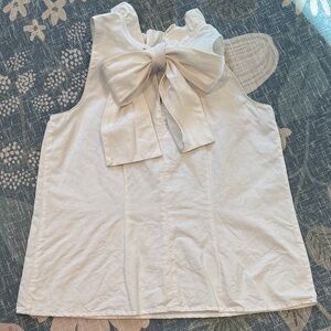 Tyler Boe Sleeveless Top with Bow Detail size xs